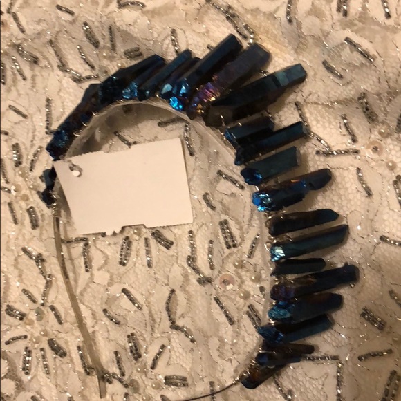 Handmade Crystal Tiara Crown Burning Man NWT main image 4